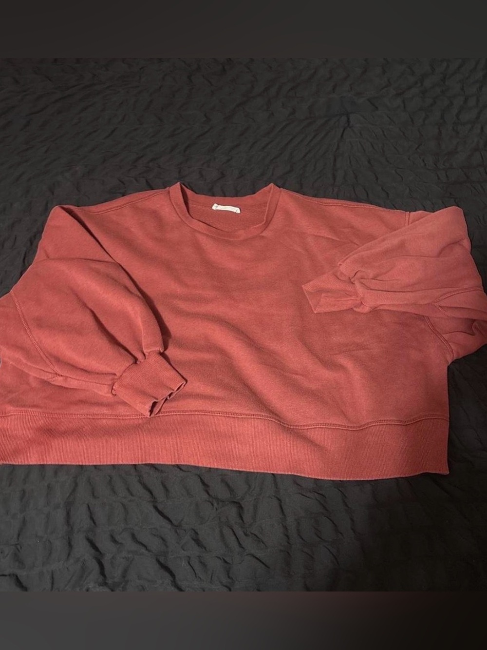 Women's Oversized Crewneck Sweatshirt - Red